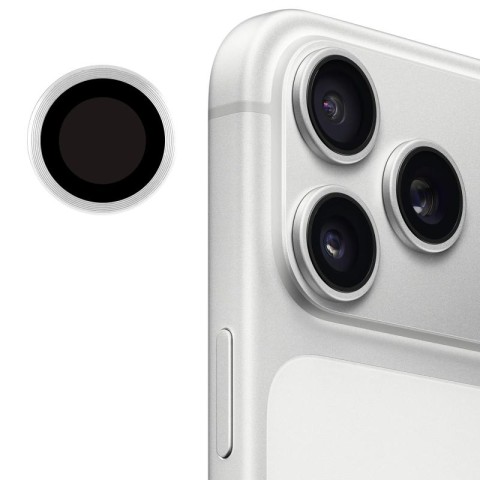 Захисне скло Metal Classic на камеру (у упак.) для Apple iPhone 17 Pro (6.3") / 17 Pro Max (6.9") Срібний / Silver