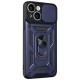 Чохол Ummi Camshield Serge Ring для Apple iPhone 13 (6.1") Синій