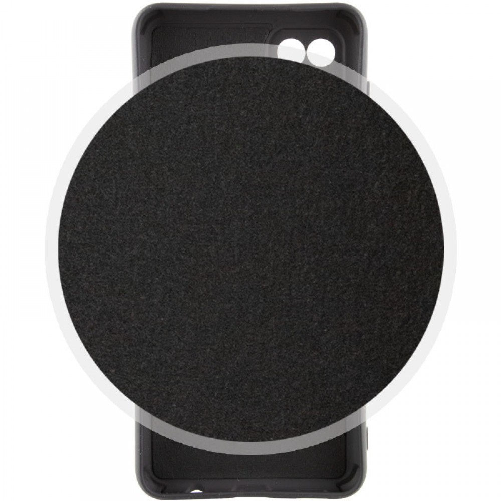 Чохол Silicone Cover Lakshmi Full Camera (AA) для Samsung Galaxy A12 Чорний / Black