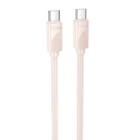 Дата кабель Hoco X114 Energy Type-C to Type-C 60W (1m) Pink