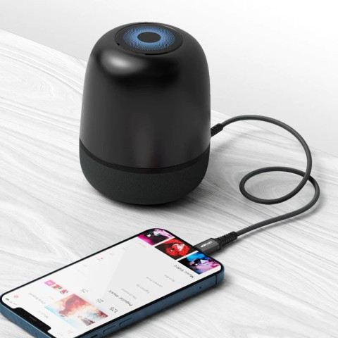 Аудіо кабель Aux Acefast C1-06 (Lightning to AUX 3.5mm) (1m) Black