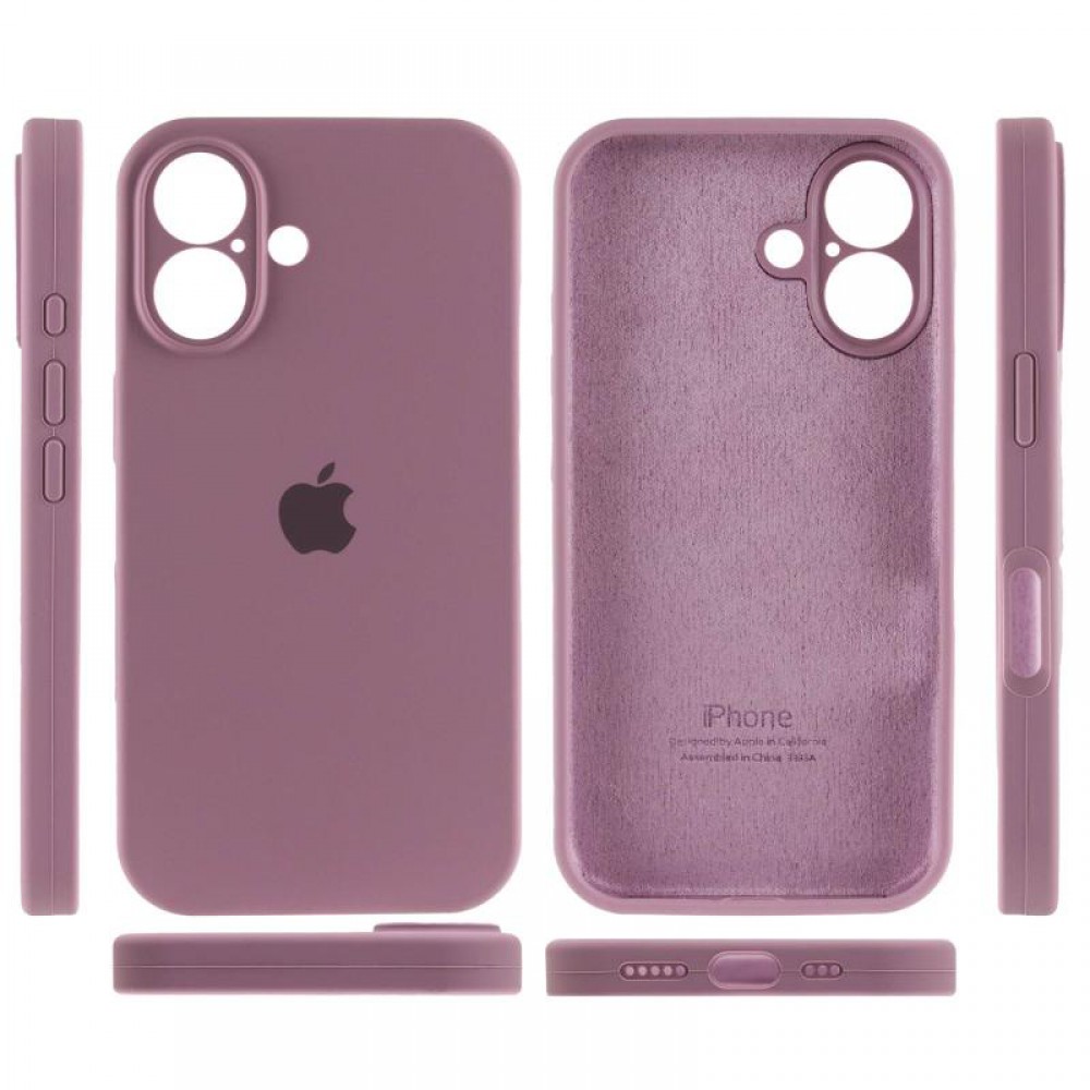 Чехол Silicone Case Full Camera Protective (AA) для Apple iPhone 16 Plus (6.7")