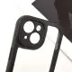 TPU чохол Transparent + Colour 1,5mm для Apple iPhone 14 (6.1") Black