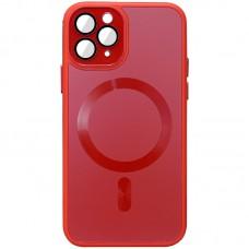 Чохол TPU+Glass Sapphire Midnight with MagSafe для Apple iPhone 12 Pro (6.1") Червоний / Red