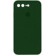 Чохол Silicone Case Square Full Camera Protective (AA) для Apple iPhone 7 plus/8 plus (5.5") Зелений / Army green