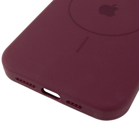 Чохол Silicone Case Full Protective (AA) V2 with MagSafe для Apple iPhone 11 Pro (5.8") Бордовий / Plum