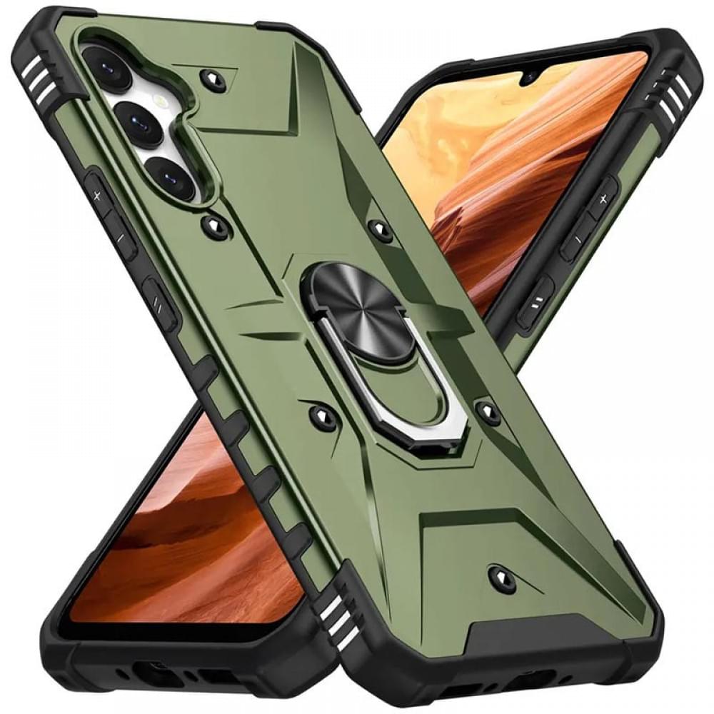 Ударостійкий чохол Pathfinder Ring для Samsung Galaxy A34 5G Зелений / Army Green