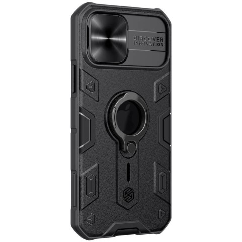 TPU+PC чохол Nillkin CamShield Armor (шторка на камеру) для Apple iPhone 12 Pro Max (6.7") Чорний