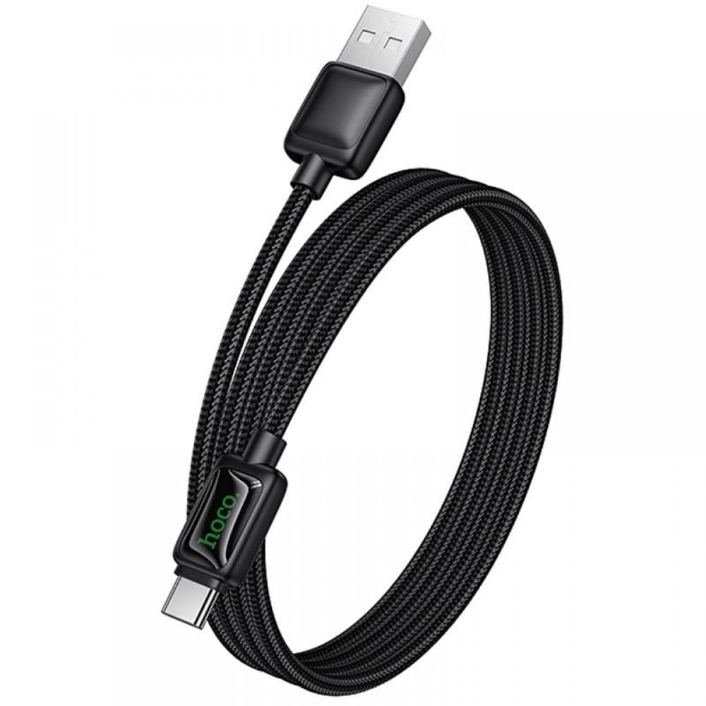 Дата кабель Hoco U146 Mundo USB to Type-C 36W (1.2m) Black