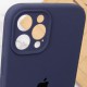 Чохол Silicone Case Full Camera Protective (AA) для Apple iPhone 12 Pro (6.1") Темно-синій / Midnight blue