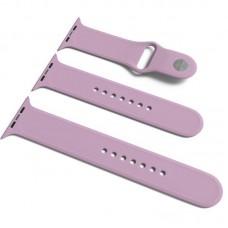 Силіконовий ремінець для Apple Watch Sport Band 38 / 40 / 41 (S/M & M/L) 3pcs Ліловий / Lilac Pride