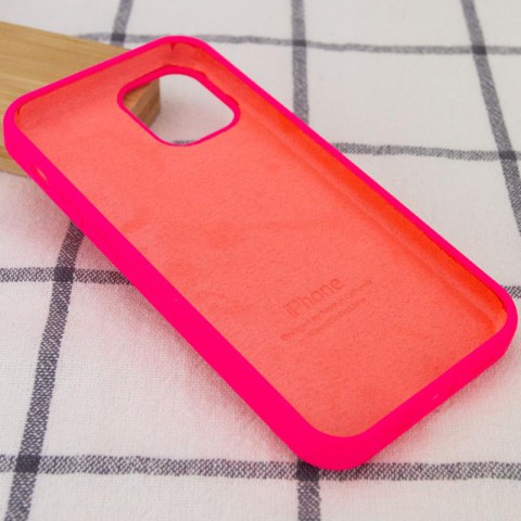 Чохол Silicone Case Full Protective (AA) для Apple iPhone 13 mini (5.4") Рожевий / Barbie pink