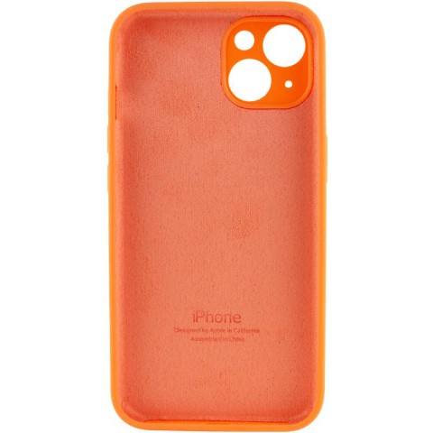 Чохол Silicone Case Full Camera Protective (AA) для Apple iPhone 14 Plus (6.7") Помаранчевий / Kumquat