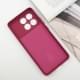 Чохол TPU GETMAN Liquid Silk Full Camera для Xiaomi Poco X6 Pro Бордовий / Marsala
