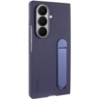 Шкіряний чохол Leather Case (AAA) with stand для Samsung Galaxy Z Fold7 Navy