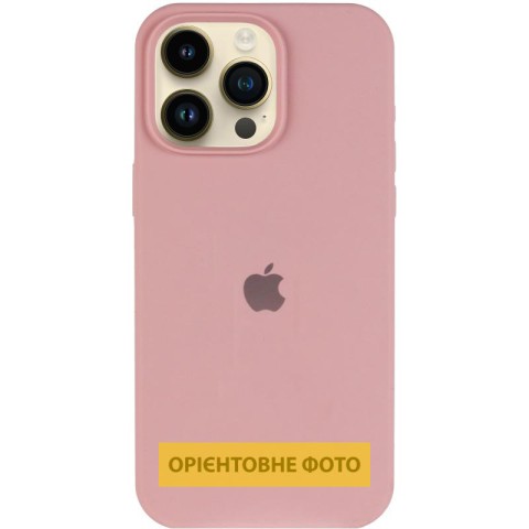 Чохол Silicone Case (AA) Logo with MagSafe для Apple iPhone 17 Air (6.5") Рожевий / Pink Sand