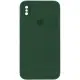 Чохол Silicone Case Square Full Camera Protective (AA) для Apple iPhone XS Max (6.5") Зелений / Cyprus Green