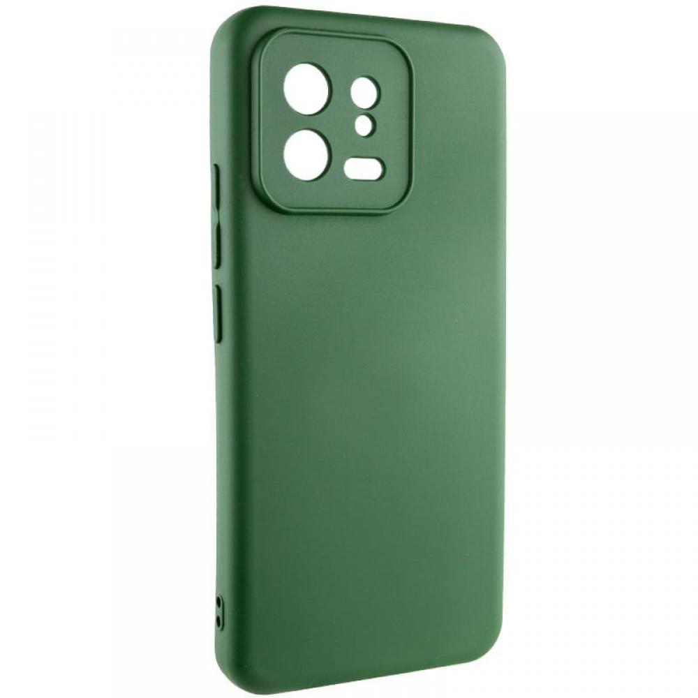 Чохол TPU GETMAN Liquid Silk Full Camera для Xiaomi 13 Pro Зелений / Dark green