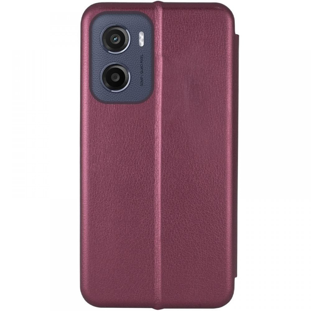 Шкіряний чохол-книжка Classy для Motorola Moto G05 / E15 Бордовий