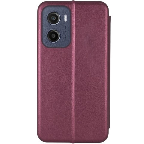 Шкіряний чохол-книжка Classy для Motorola Moto G05 / E15 Бордовий