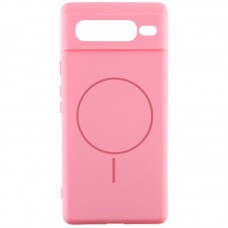 Чохол Silicone Cover Lakshmi Full Camera (AA) with MagFit для Google Pixel 7 Pro Рожевий / Light pink
