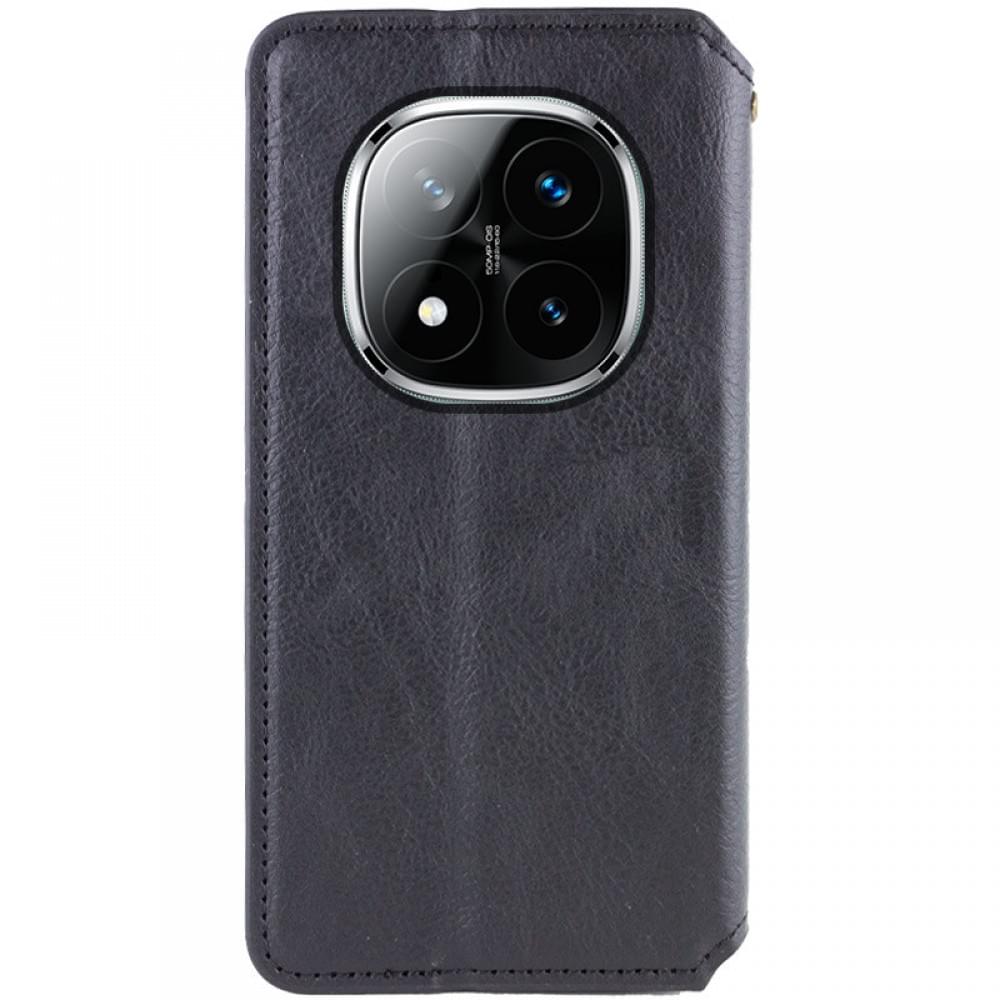 Шкіряний чохол-книжка GETMAN Cubic (PU) для Xiaomi Redmi Note 14 Pro 5G / 14 Pro+ Чорний