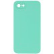 Чохол Silicone Case Square Full Camera Protective (AA) NOLOGO для Apple iPhone 6/6s (4.7") Бірюзовий / Turquoise