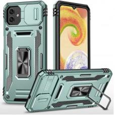 Ударостійкий чохол Camshield Army Ring для Samsung Galaxy A06 Зелений / Light Green