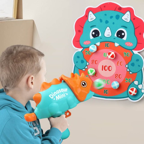 Інтерактивна гра Dinosaur Athletics Gun на липучках + мішень Green