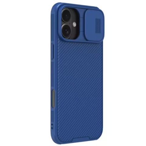 Карбонова накладка Nillkin CamShield Pro Magnetic для Apple iPhone 16 (6.1") Blue