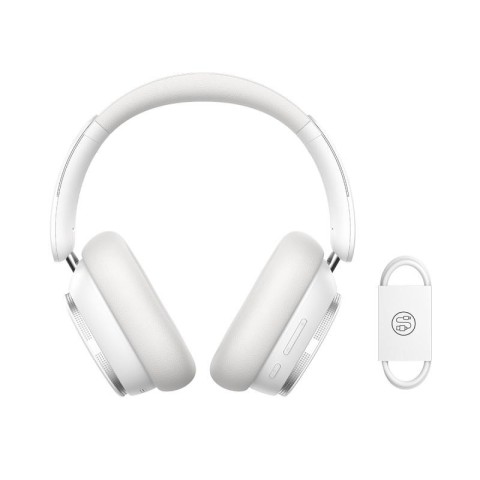 Накладні бездротові навушники Baseus Bowie H1 Pro Noise-Cancellation (A00050601) Moon White