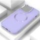 TPU чохол Bonbon Metal Style with MagSafe для Apple iPhone 15 (6.1") Бузковий / Dasheen