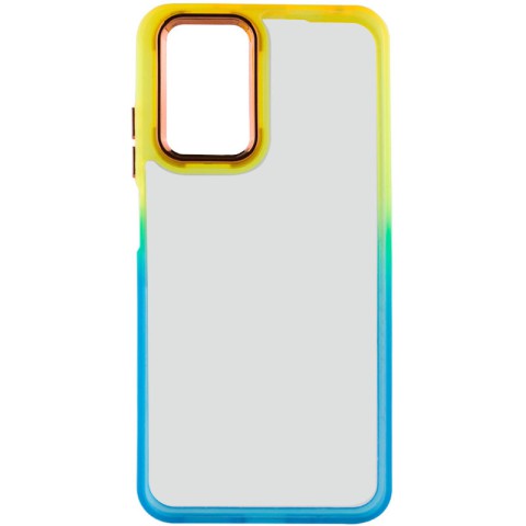 Чохол TPU+PC Fresh sip series для Realme C67 4G Бірюзовий / Помаранчевий