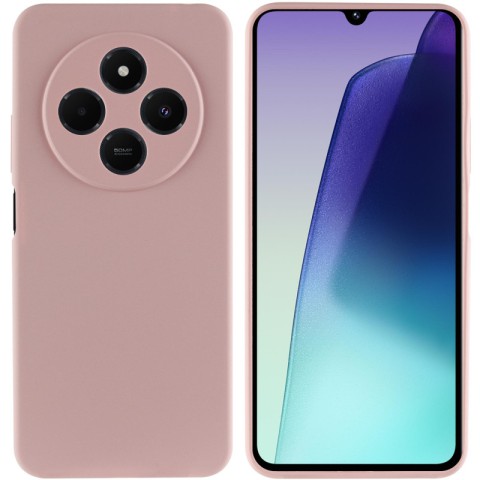 Чохол Silicone Cover Lakshmi Full Camera (AA) для Xiaomi Redmi 14C / Poco C75 Рожевий / Pink Sand