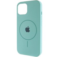 Чохол Silicone Case Full Protective (AA) with MagSafe для Apple iPhone 11 (6.1") Бірюзовий / Marine Green