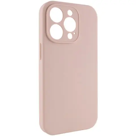 Чохол Silicone Case Full Camera Protective (AA) NO LOGO для Apple iPhone 13 Pro (6.1") Рожевий / Pink Sand