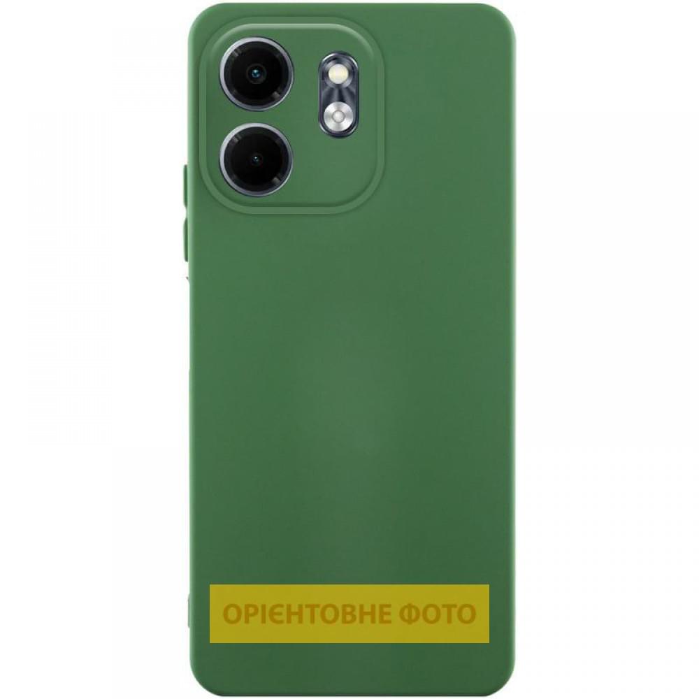 Чохол TPU GETMAN Liquid Silk Full Camera для Motorola Moto G55 5G Зелений / Dark green