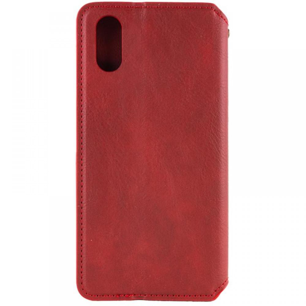 Шкіряний чохол-книжка GETMAN Cubic (PU) для Apple iPhone X / XS (5.8") Червоний