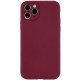 Чохол Silicone Case Full Camera Protective (AA) NO LOGO для Apple iPhone 12 Pro Max (6.7") Бордовий / Plum