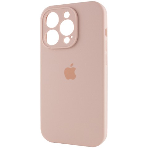 Чохол Silicone Case Full Camera Protective (AA) для Apple iPhone 13 Pro (6.1") Рожевий / Pink Sand