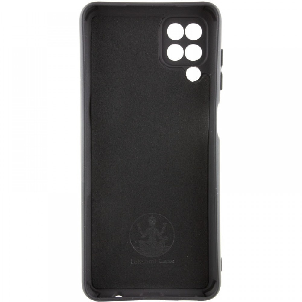 Чохол Silicone Cover Lakshmi Full Camera (AA) для Samsung Galaxy A12 Чорний / Black