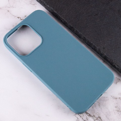 Силіконовий чохол Candy для Apple iPhone 13 Pro Max (6.7") Синій / Powder Blue