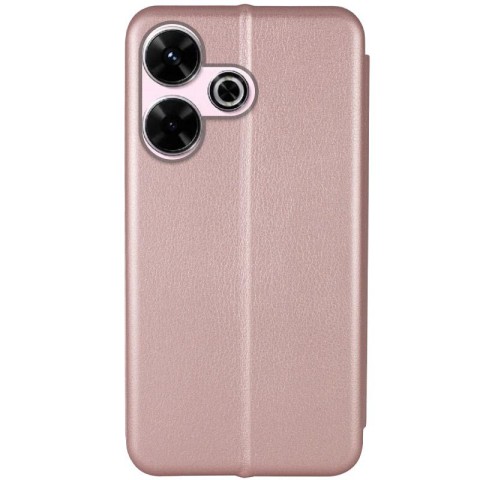 Шкіряний чохол-книжка Classy для Xiaomi Redmi 13 4G / Poco M6 4G Rose Gold