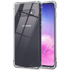 TPU чохол GETMAN Ease logo посилені кути для Samsung Galaxy S10+ Безбарвний (прозорий)
