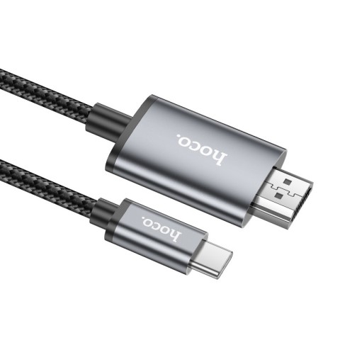 Перехідник Hoco UA27 HD Type-C to HDMI (2m) Metal gray