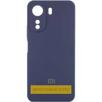 Чохол Silicone Cover Lakshmi Full Camera (AAA) with Logo для Xiaomi Redmi Note 14 4G (EU version) Темно-синій / Midnight blue