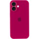 Чохол Silicone Case Full Camera Protective (AA) для Apple iPhone 16 Plus (6.7") Червоний / Rose Red