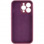 Чохол Silicone Case Full Camera Protective (AA) для Apple iPhone 14 Pro Max (6.7") Бордовий / Plum