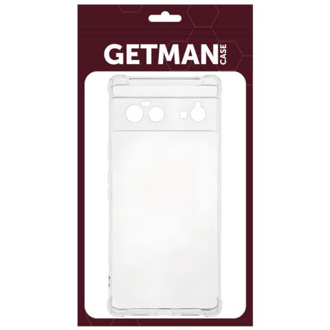 TPU чохол GETMAN Ease logo посилені кути Full Camera для Google Pixel 6 Безбарвний (прозорий)