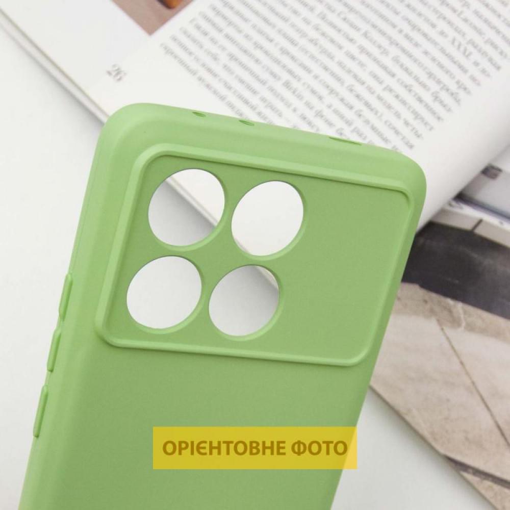 Чохол TPU GETMAN Liquid Silk Full Camera для Xiaomi Poco X6 / Note 13 Pro 5G Зелений / Pistachio